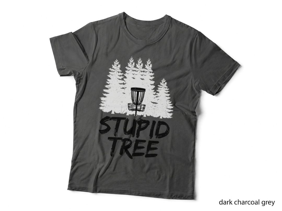 Stupid Tree Disc Golf T Shirt Funny Frisbee Golf Tee Shirt T-Shirt