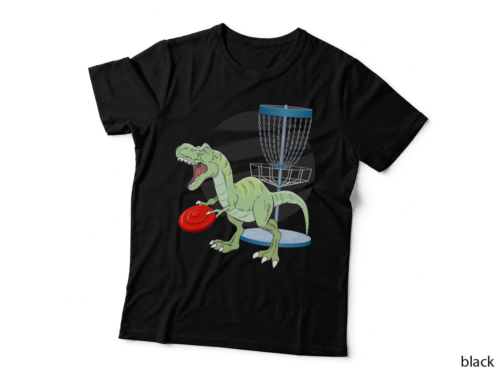 T Rex Frisbee Dinosaur Recreational Tosser Dino Disc Golf T-Shirt