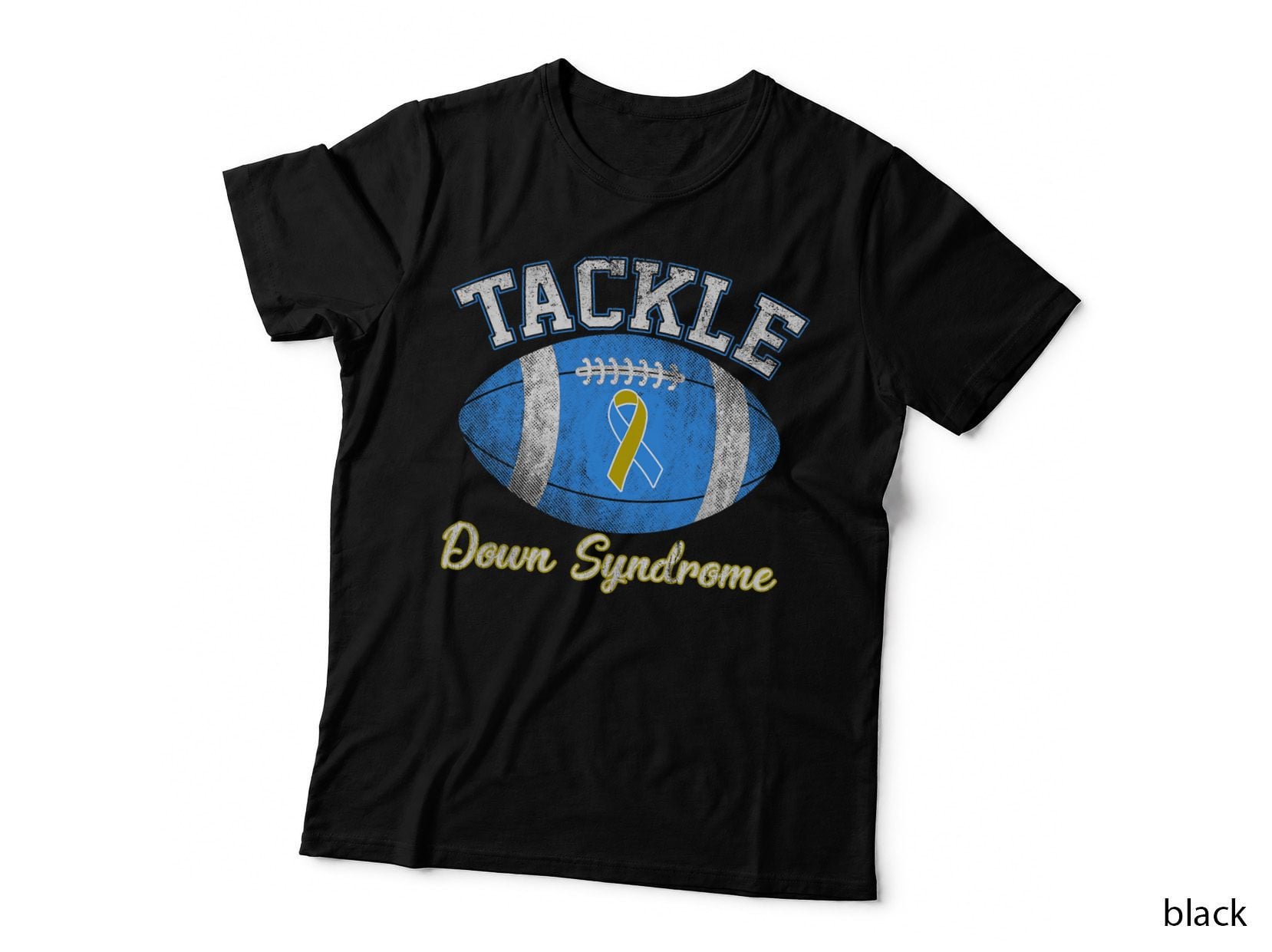 T21 Tackle Down Syndrome Football Down Syndrome T-Shirt