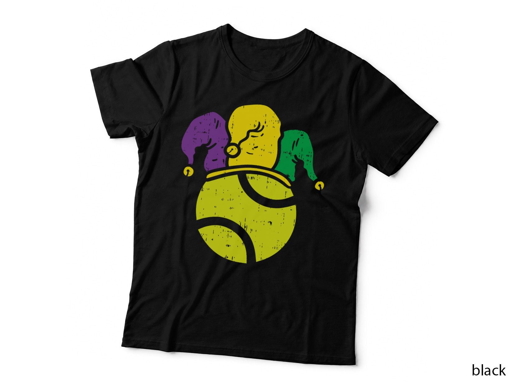 Tennis Ball Jester Mardi Gras Carnival Player Coach Gift T-Shirt