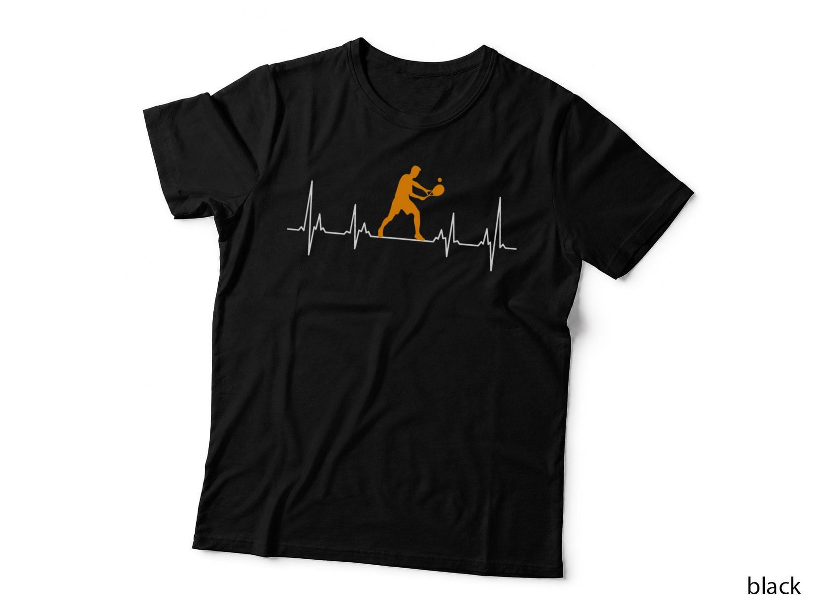 Tennis Player Heartbeat Tennis Men T-Shirt