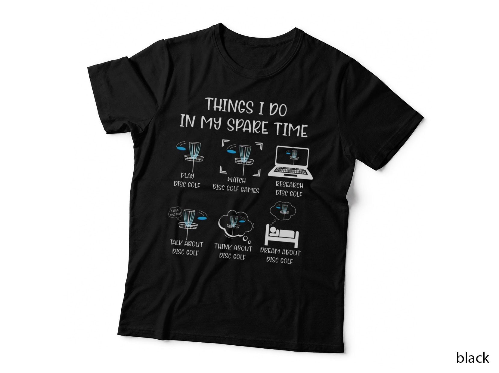 Things I Do in My Spare Time Playing Disc Golf Player T-Shirt