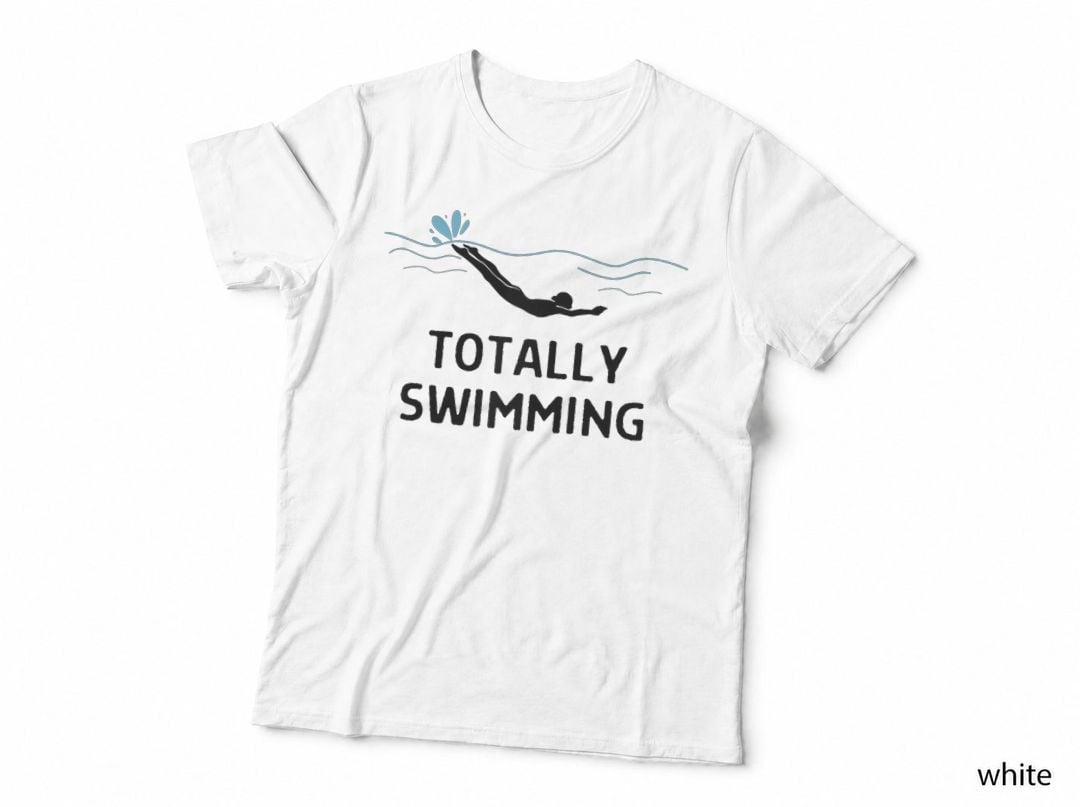 Totally Swimming Outfit Women Men, Funny Animal Humor T-Shirt