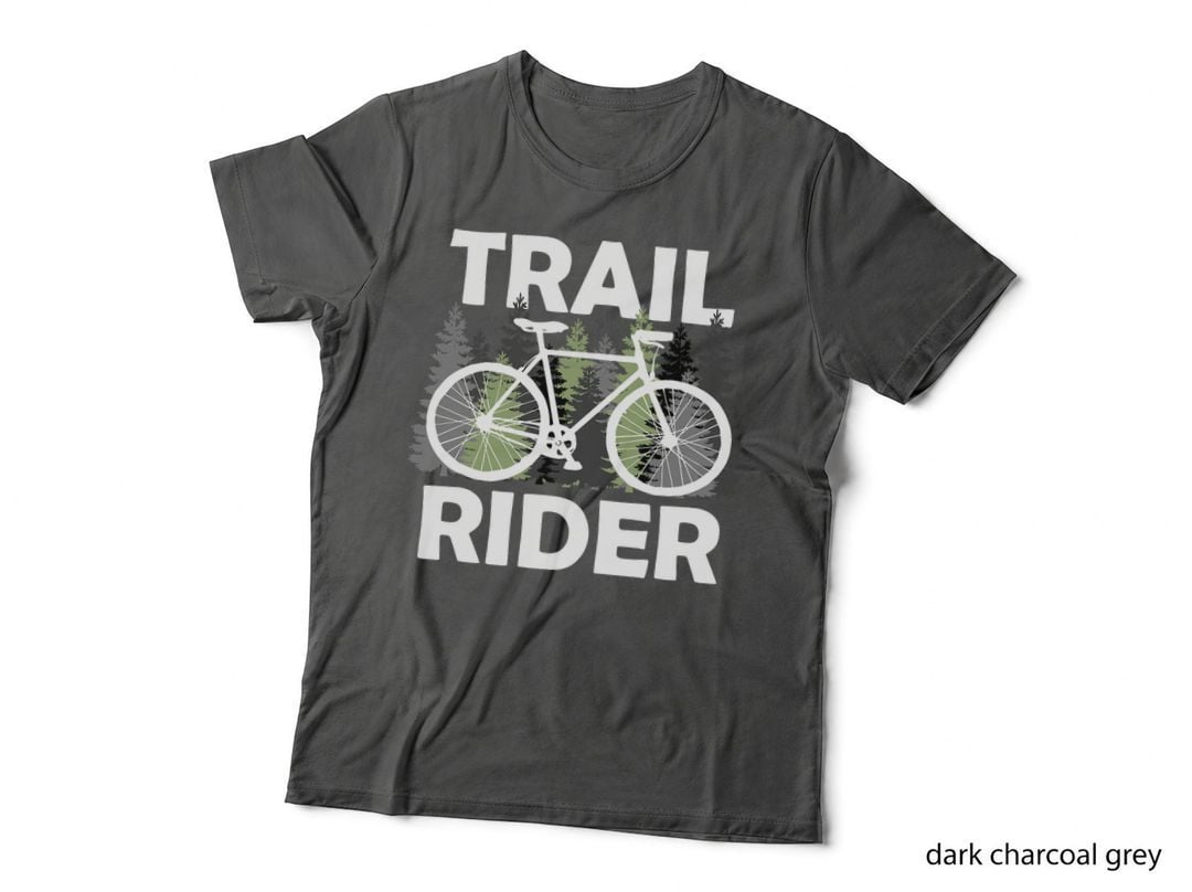 Trail Rider Mountain Bike Riding Biker Bicylce Cycling MTB T-Shirt
