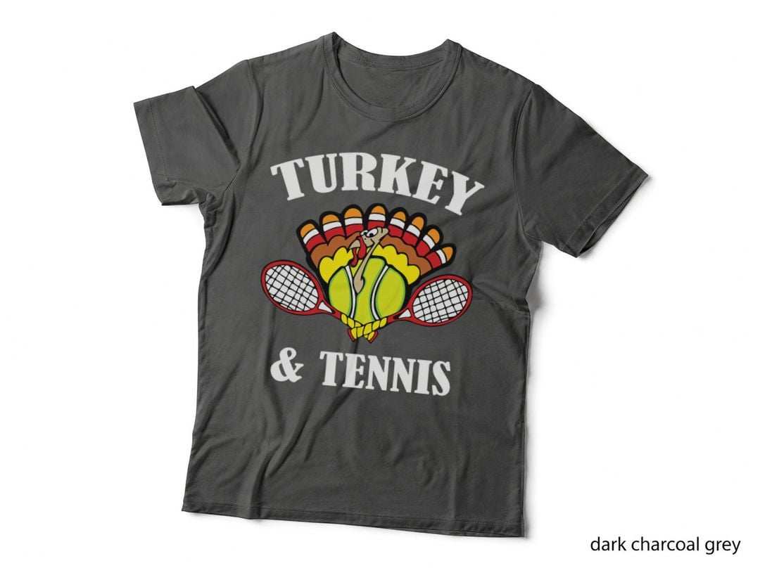 Turkey Tennis Running Playing Tshirt Turkey & Tennis Player