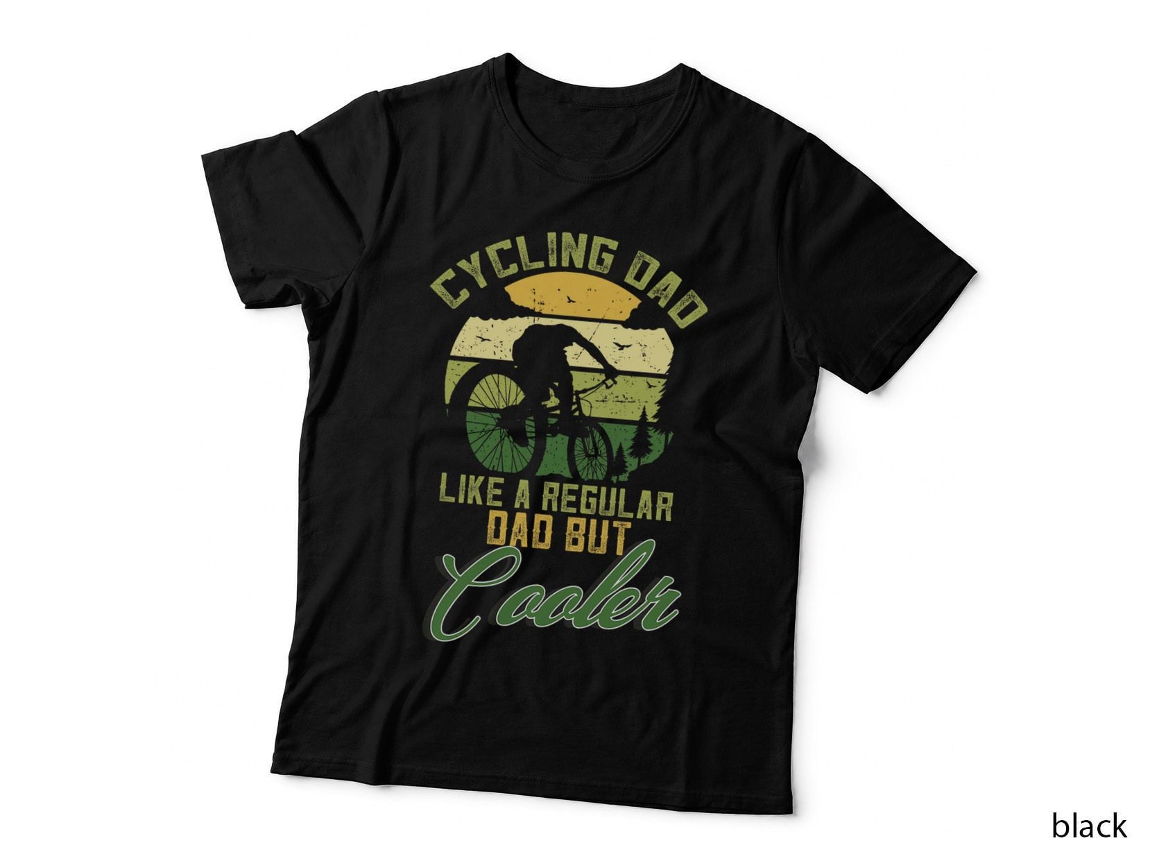 Vintage Cycling Dad Like a Regular-Dad but Cooler T-Shirt