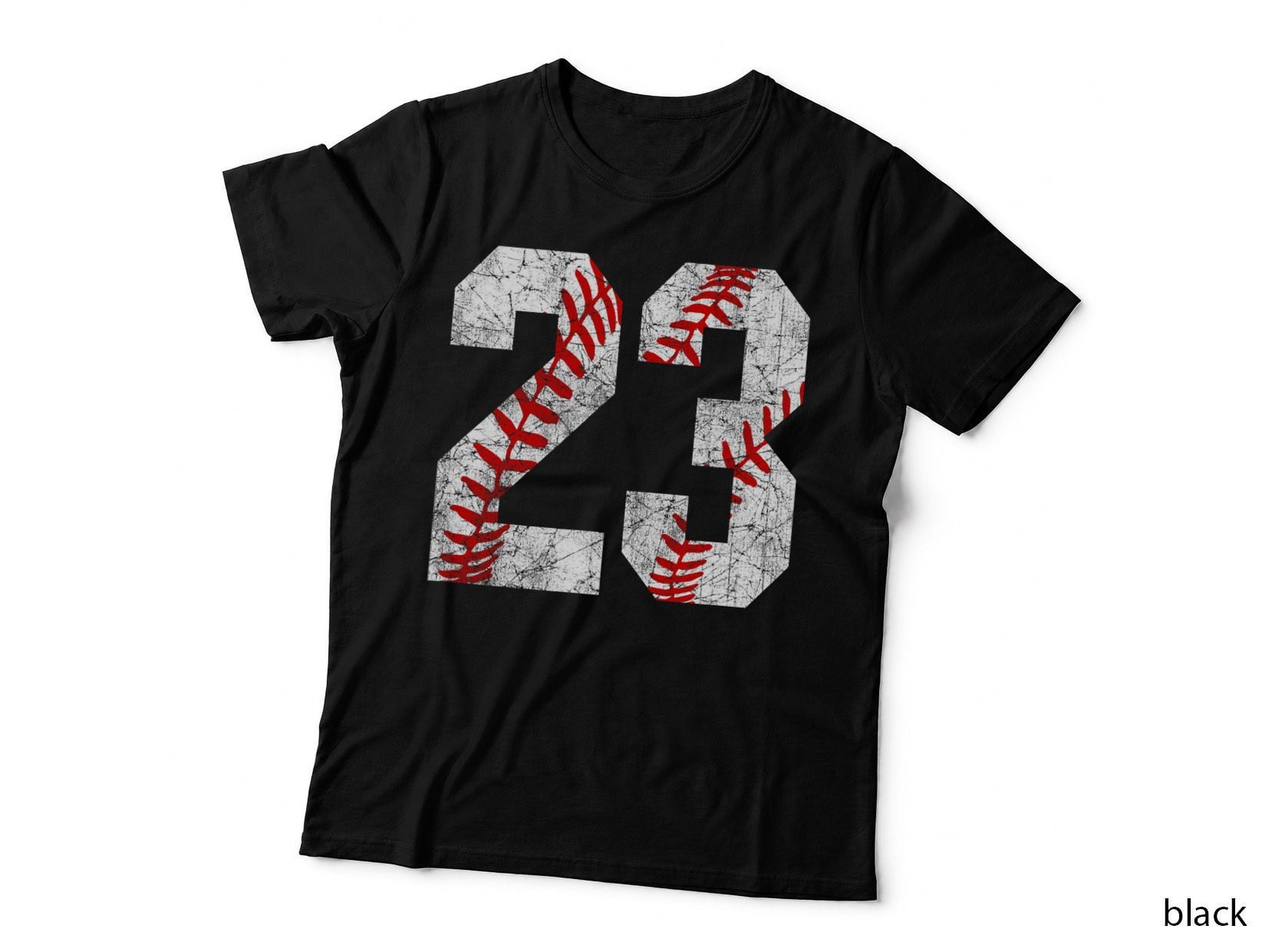 Vintage Worn Baseball Mom 23 Jersey Baseball Number 23 T-Shirt