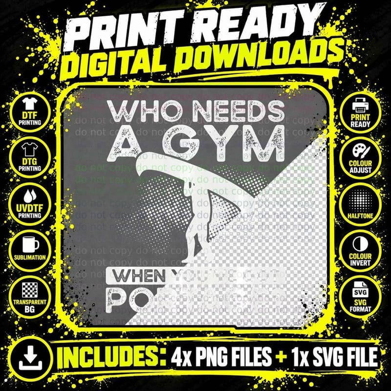 Who Needs a Gym When You've Got Portage Kayak Canoe Png SVG Digital Bundle