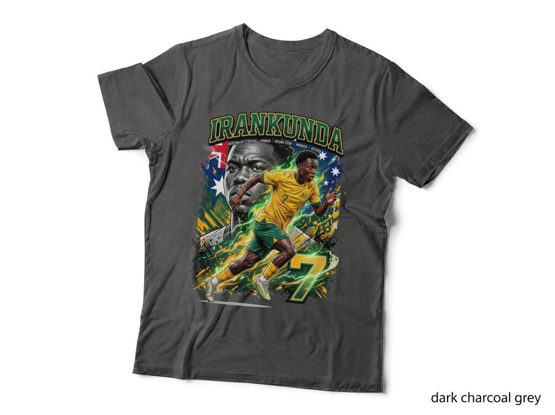 Australia Soccer Player T-Shirt, Football Fan Style, Sports Fan Gift
