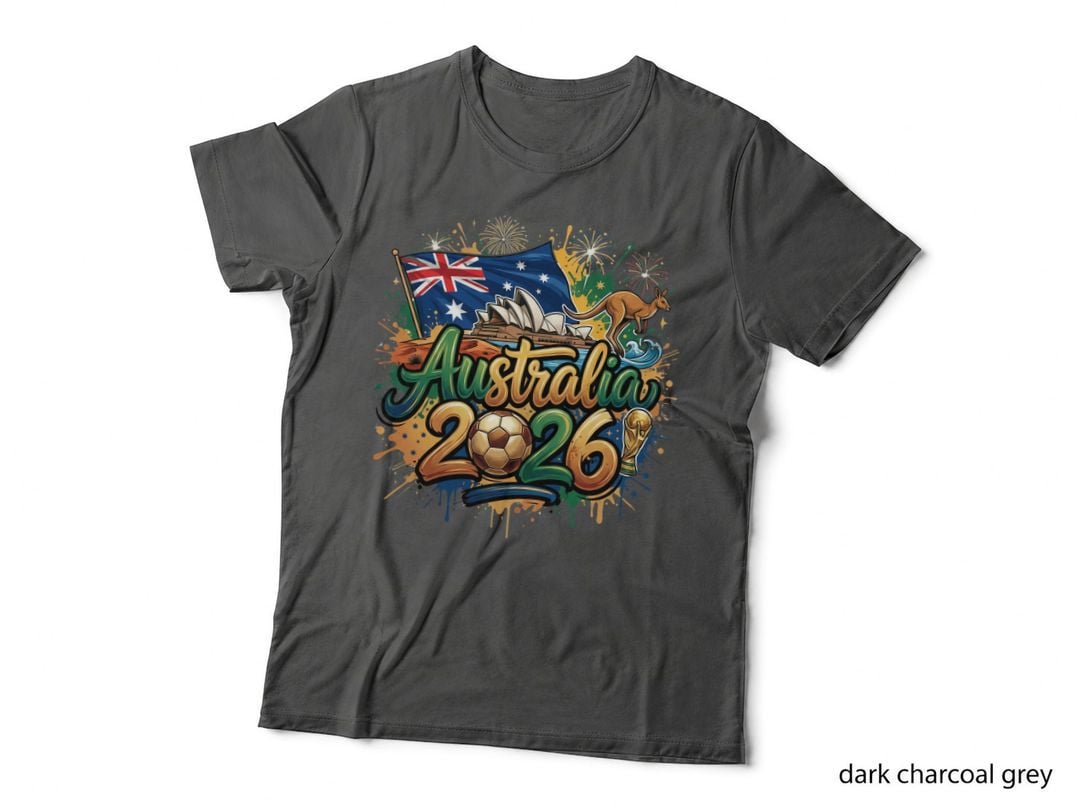 Australia World Cup 2026 Football T-Shirt, Australian Pride Apparel