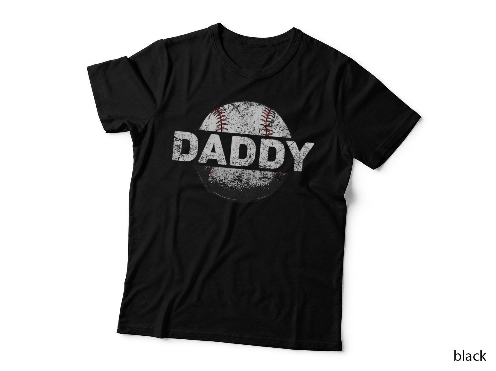 Baseball Daddy Dad Baseball Ball Vintage T-Shirt