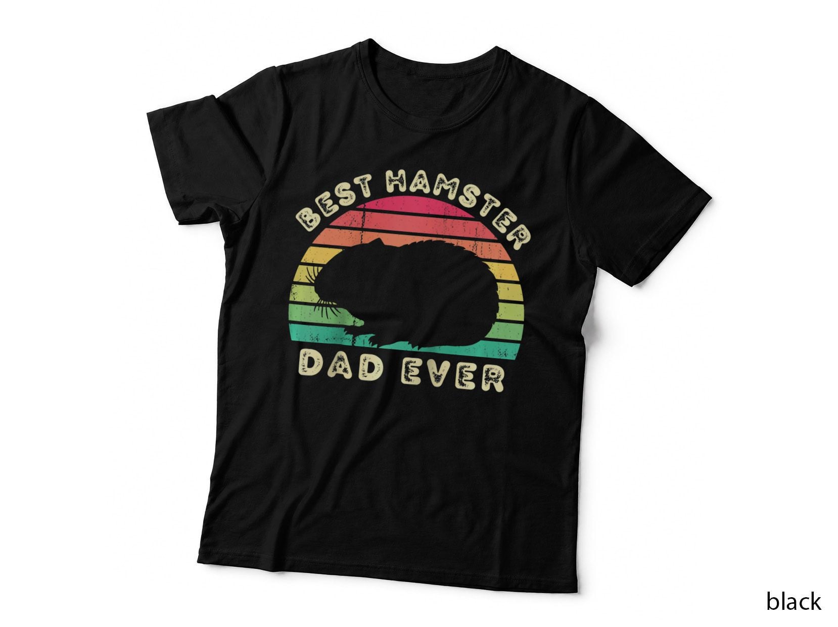 Best Hamster Dad Ever, Vintage Retro, Pet Lover Apparel T-Shirt