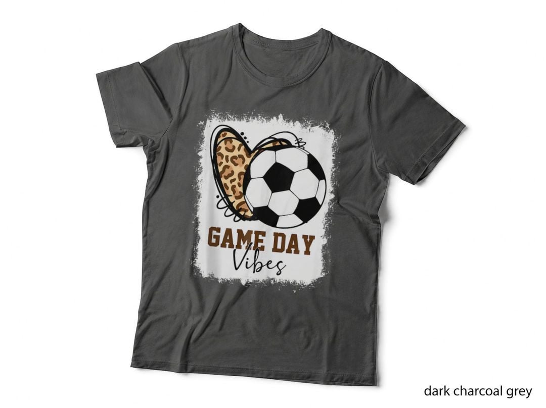 Bleached Soccer Game Day Vibes T-Shirt, Sports Theme, Soccer Mom Vibes