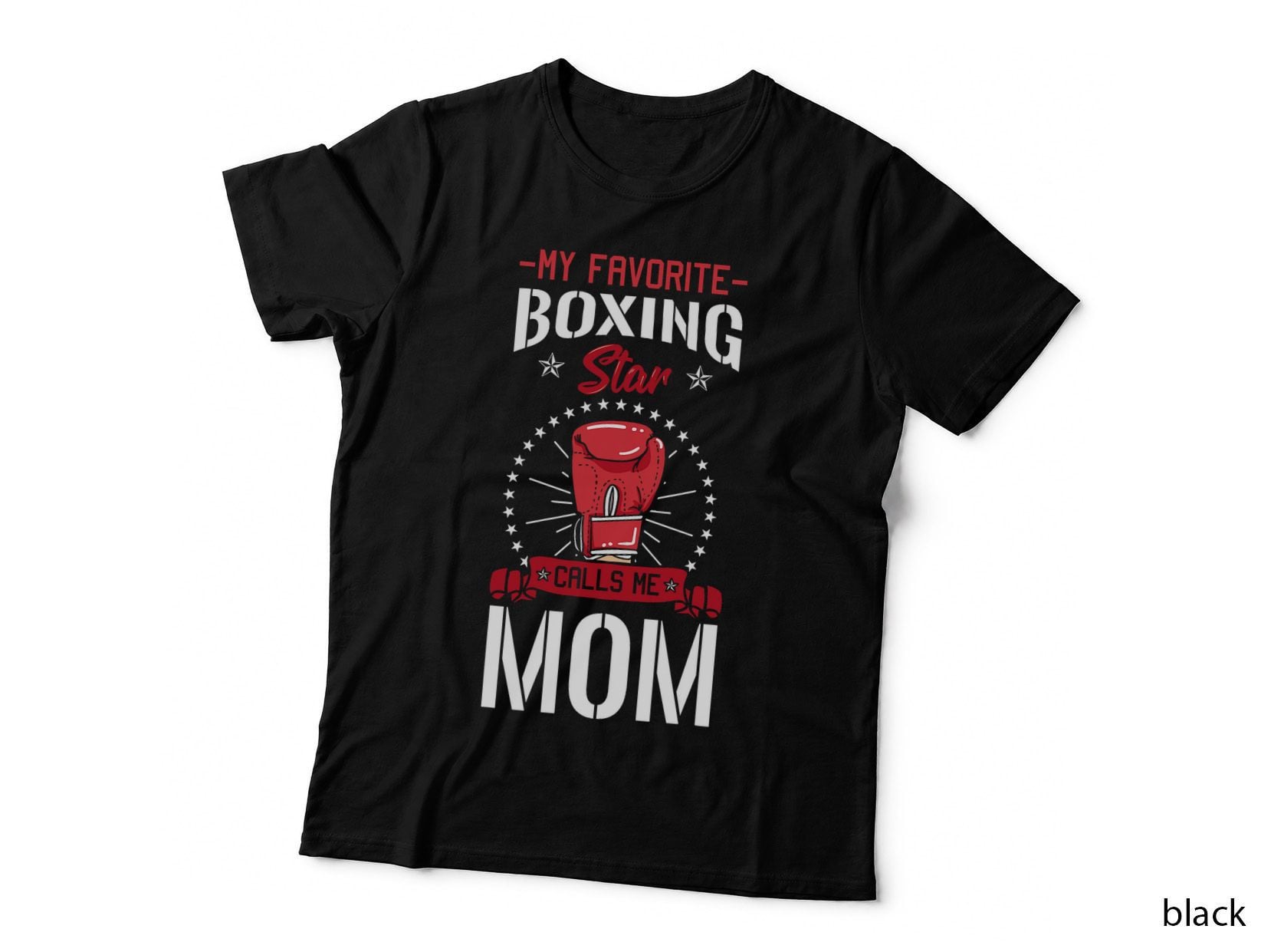 Boxing Ring Boxer Gloves Mom Coach Mother's Day T-Shirt