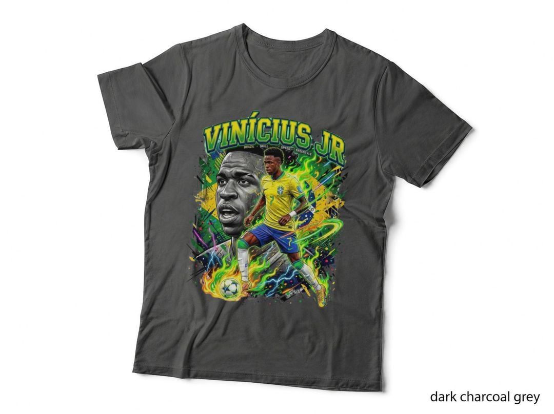 Brazil World Cup 2026 Football T-Shirt, Selecao Canarinho, Vinicius Jr Fan Gift