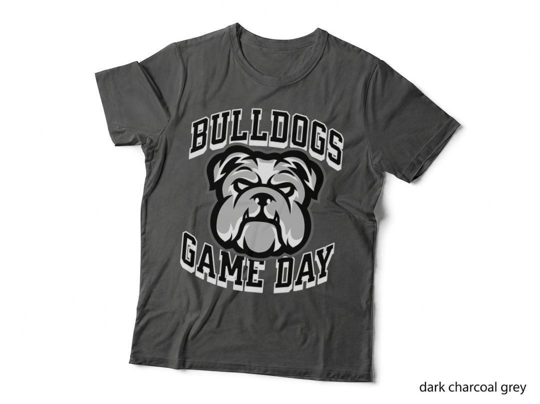 Bulldogs Game Day Sports Baseball Football Print Mom Dad T-Shirt