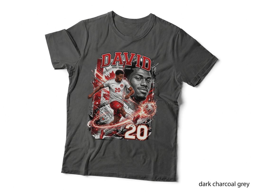 Canada Soccer Player T-Shirt, Canada Pride Design, Sports Fan Gift