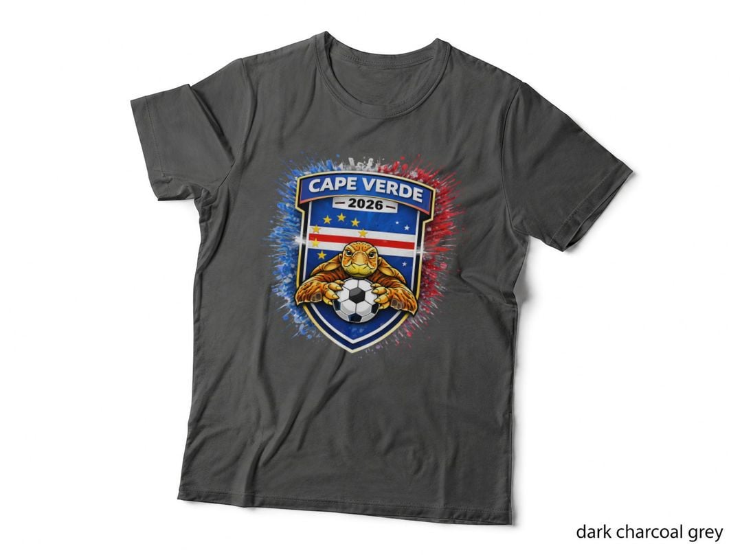 Cape Verde World Cup 2026 Soccer Fan Tee, Cape Verde Pride Apparel