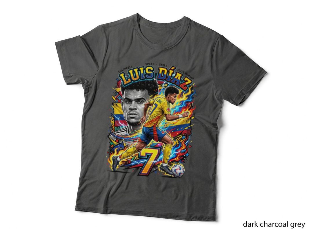 Colombia - Luis Diaz Football Fan Tee, World Cup 2026, Soccer Pride Apparel