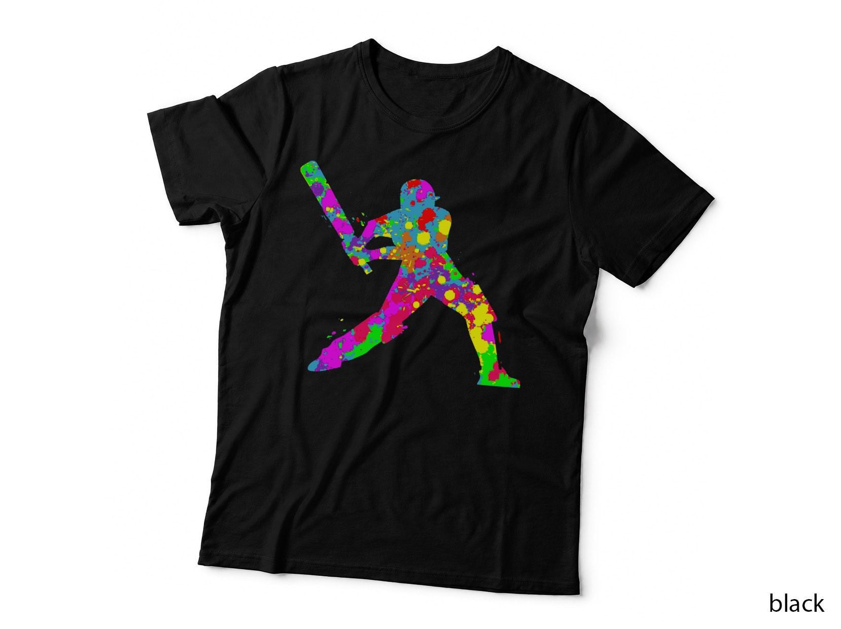 Cricket Shirt, Cricket Bat Ball, Pop Art Men Boys Kids Youth T-Shirt