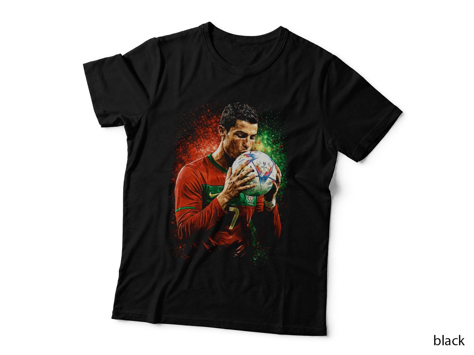 Cristiano Ronaldo Football Fan Tee, CR7 World Cup 2026, Portugal Pride Apparel