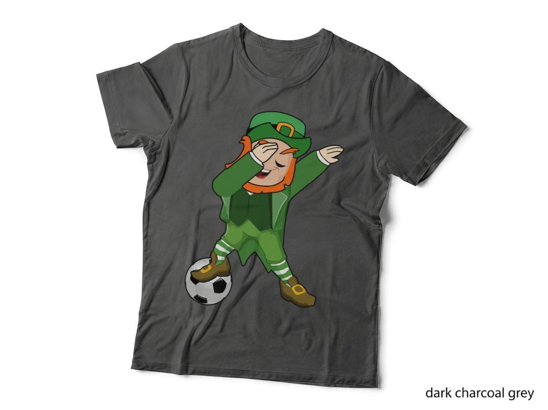 Dabbing Football Irish T-Shirt, St Patricks Day, Fun Irish Print