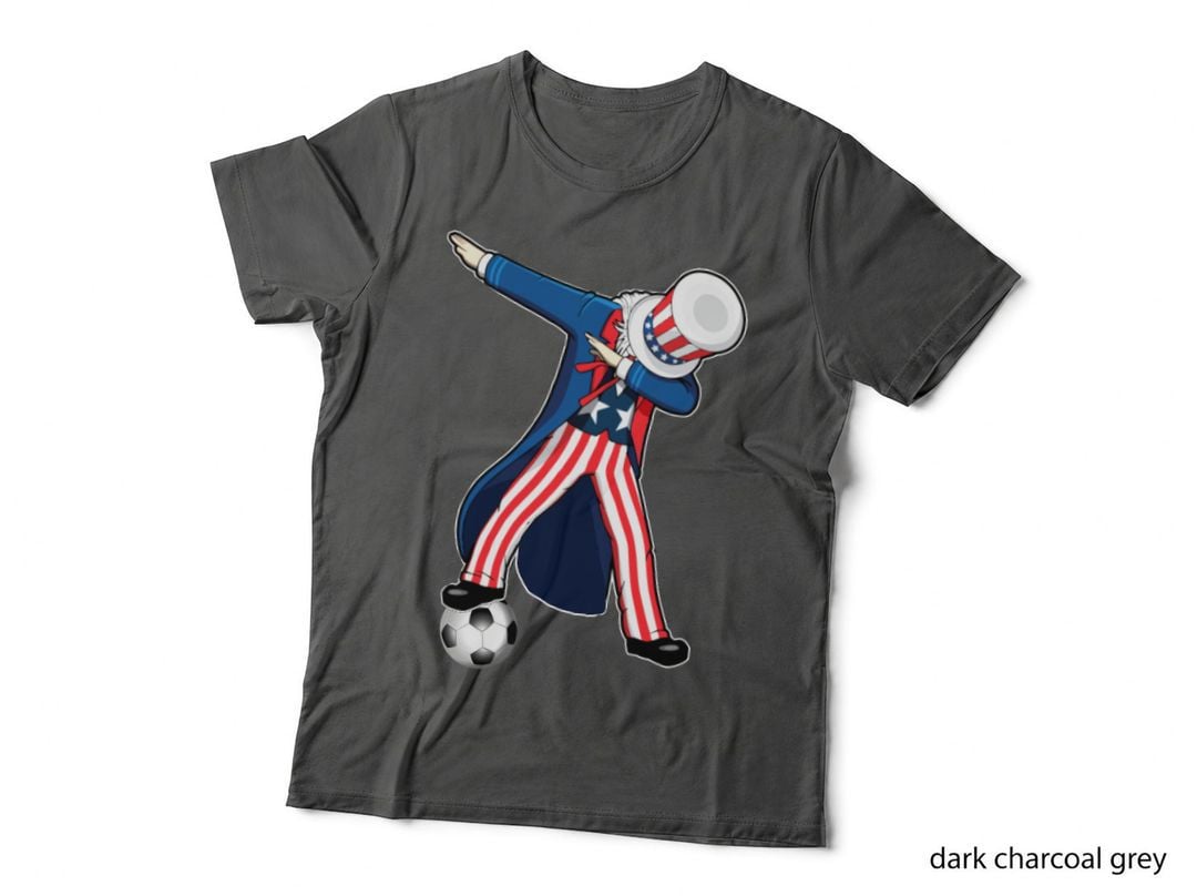 Dabbing Uncle Sam Football T-Shirt, Patriotic Dabbing Design