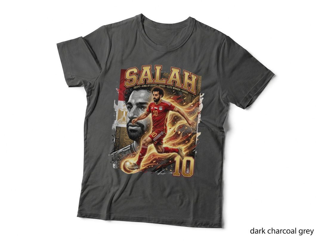 Egypt King of Egypt Mohamed Salah T-Shirt, Egypt Soccer Style