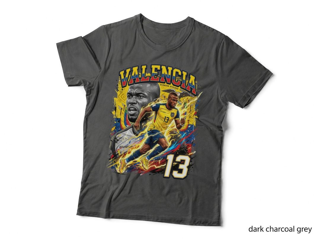Enner Valencia T-Shirt, Ecuador Soccer, Fan Art Style