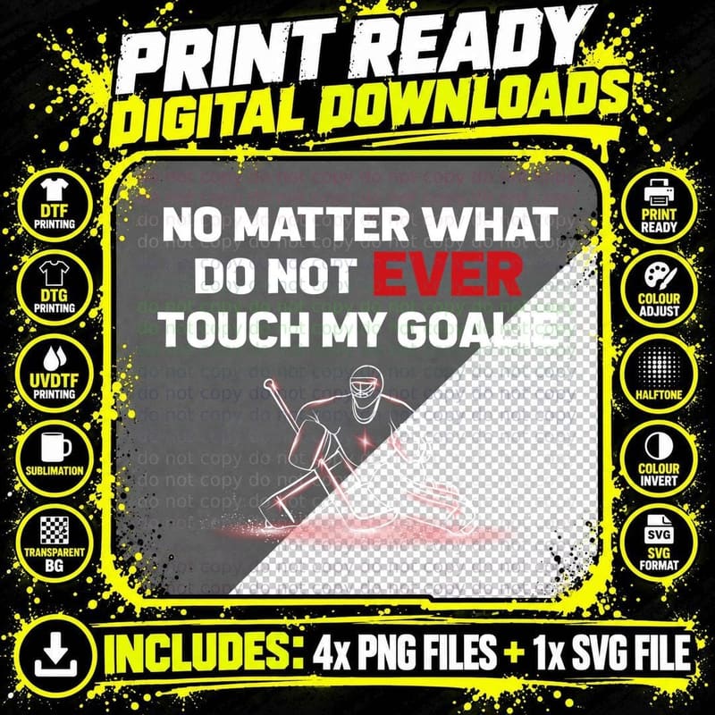 Ever Goalie T-Shirt, Hockey Goalie Design Png SVG Digital Bundle