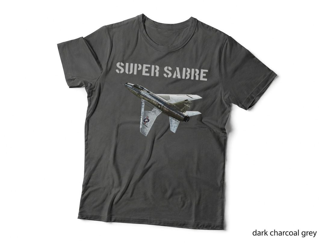 F-100 Super Sabre Jet Fighter Plane Tribute Tee, Vintage Usaf, Aviation