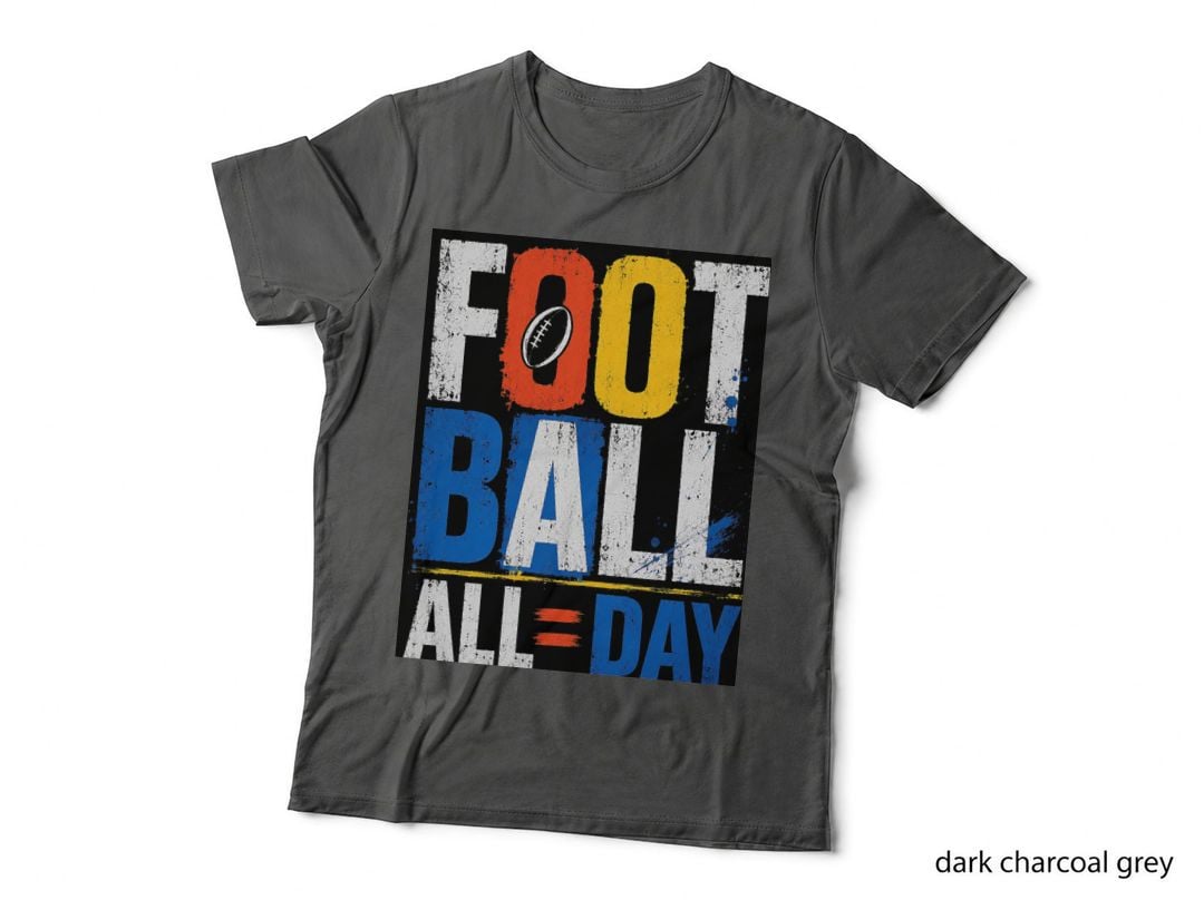 Football All Day Rugby Sports Streetwear Halftone T-Shirt
