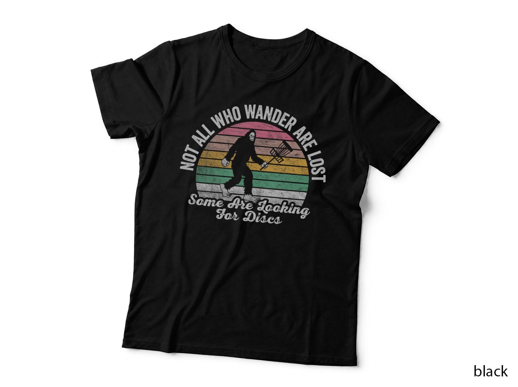 Funny Disc Golf Shirt Retro Vintage Bigfoot Humor Gift T-Shirt