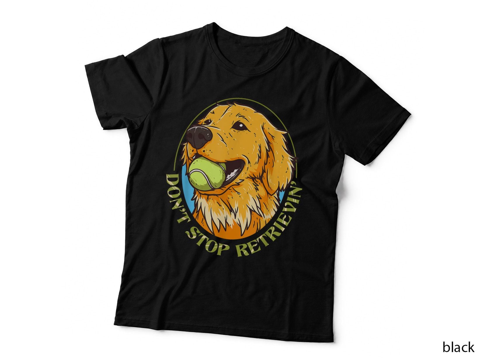 Golden Retriever Tennis Ball T-Shirt, Pet Lover Apparel, Dog Owner Gift
