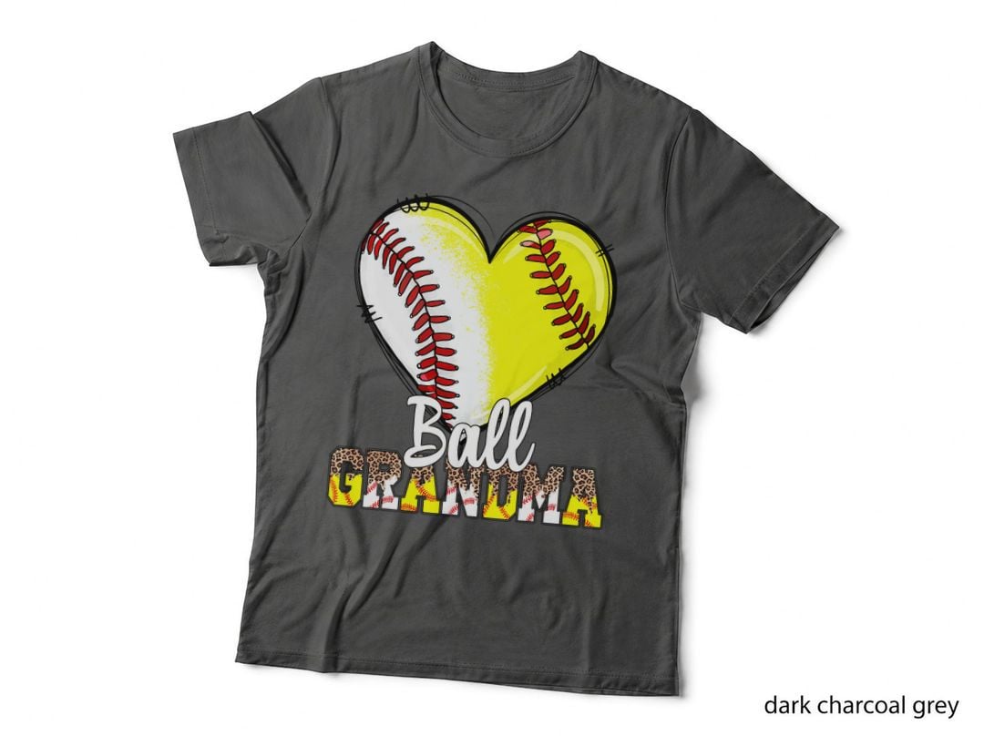 Grandma of Both Baseball Softball Grandkids Ball Mothers Day T-Shirt