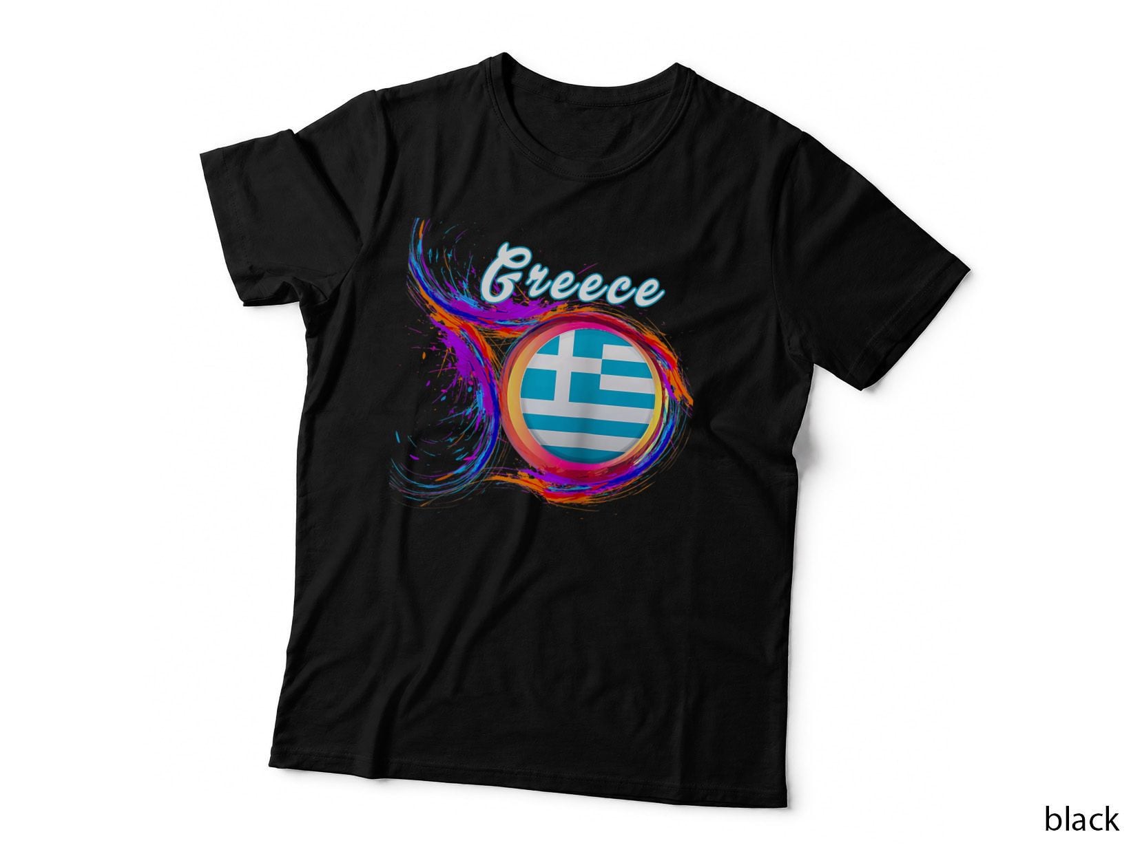 Greece Flag Gay Holi Greeting Greek Gift T-Shirt