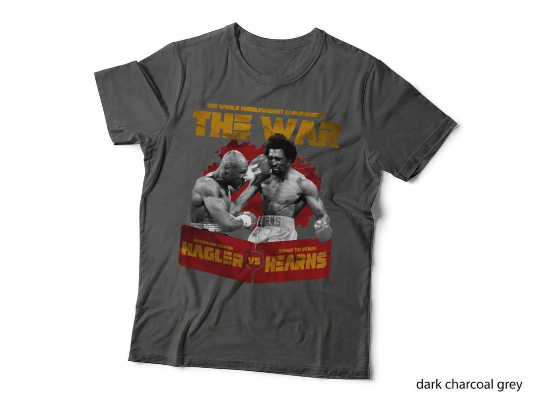 Hagler vs Hearns the War Boxing T-Shirt, Classic Middleweight Fight, Vintage
