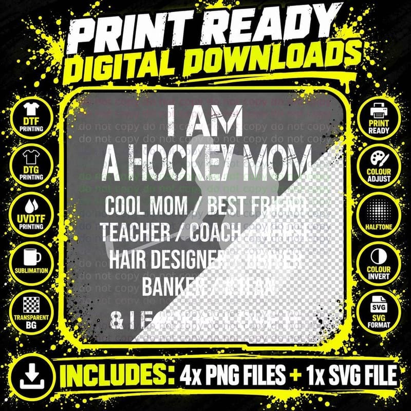 Hockey Mom I Love It T-Shirt, Mom Family, Funny Sarcasm Png SVG Digital Bundle