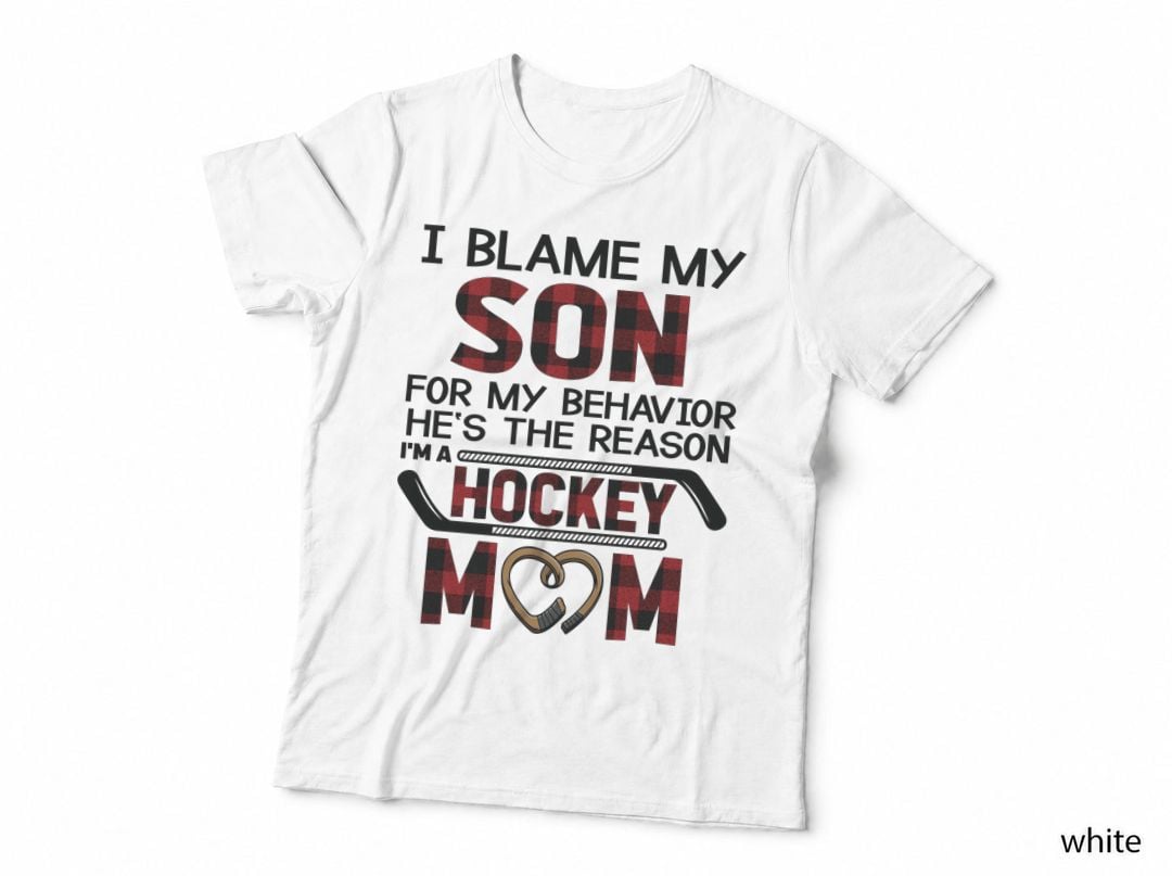Hockey Mom T-Shirt, Mommy Humor Apparel, Mom Family