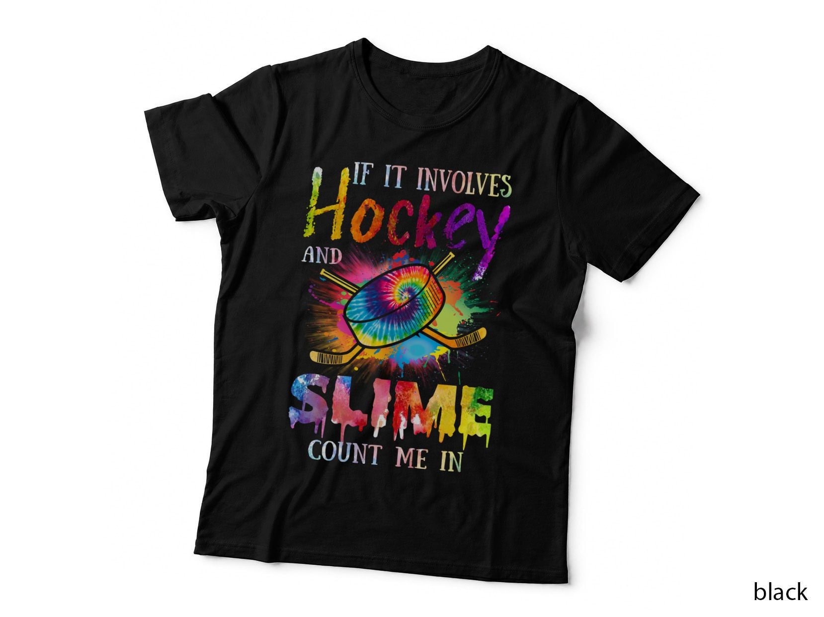 Hockey and Slime T-Shirt, Sports Themed, Fun Kids Apparel