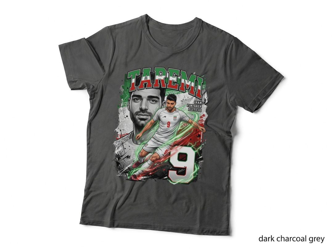 Iran - Taremi Footballer T-Shirt, Elite Player Style, Soccer Fan Gift