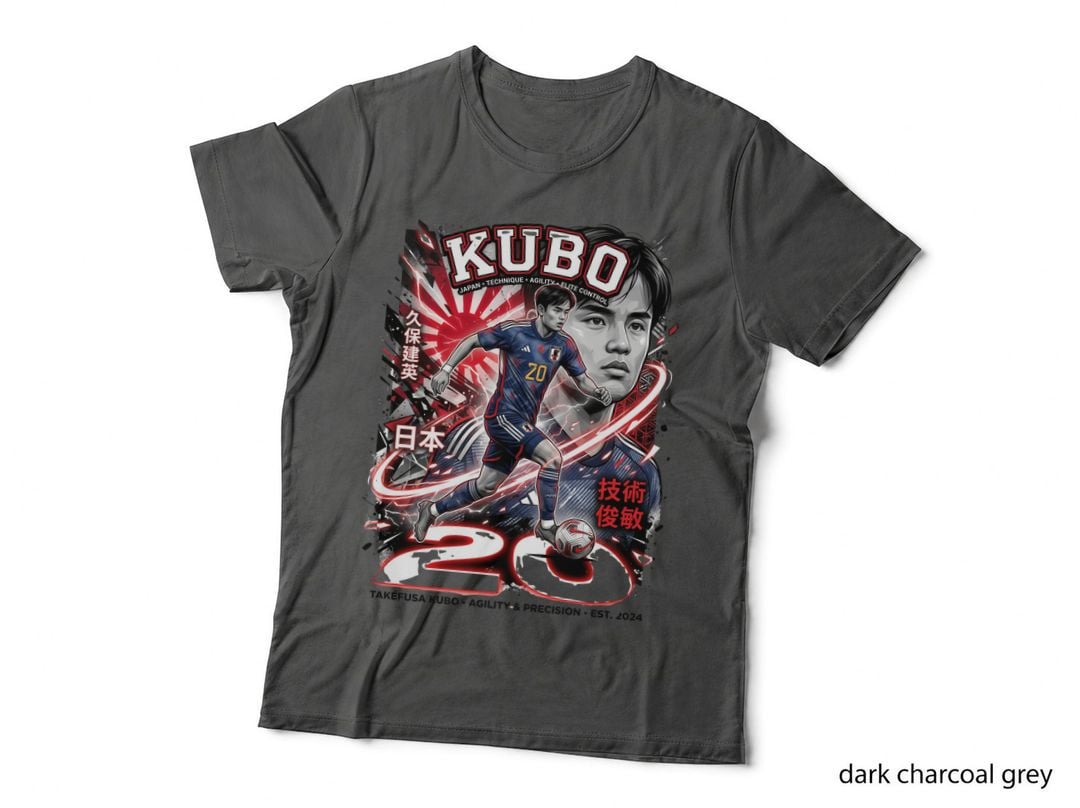 Japan Footballer T-Shirt, Japan Soccer Style, Sports Fan Gift