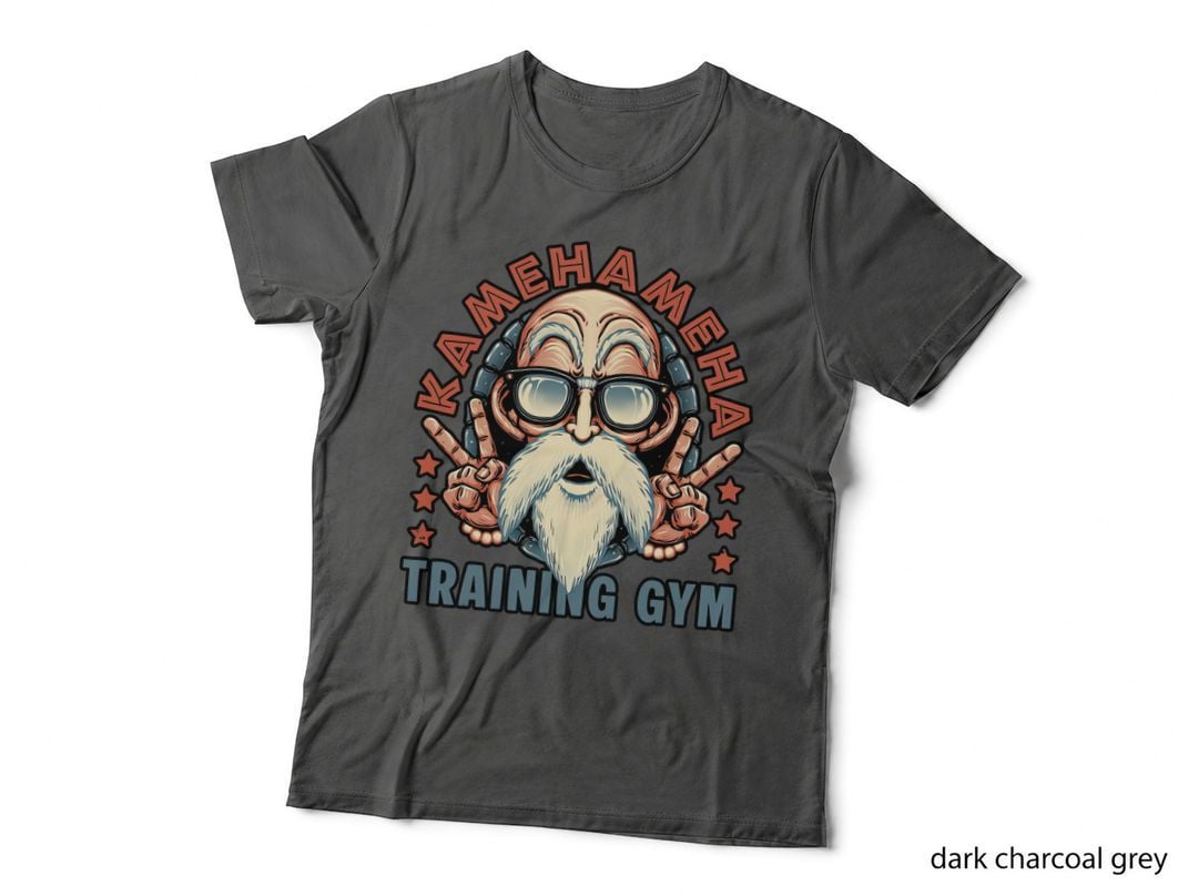 Kameha Training Gym T-Shirt, Anime Style Tee, Gift for Anime Fans