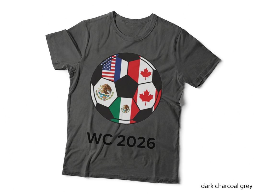 Mexico World Cup 2026 Football T-Shirt, Tricolor Soccer Fan Gift