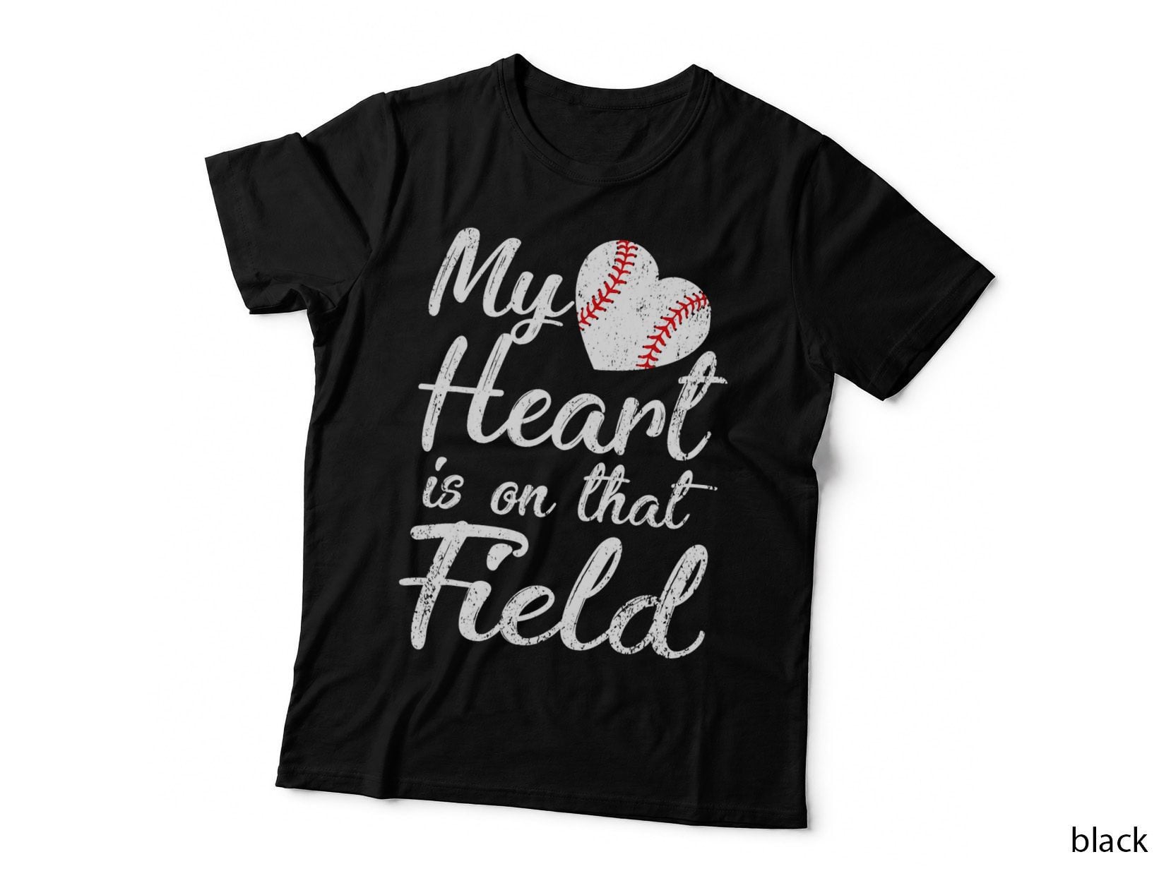 My Heart Is on That Field Tee Baseball Softball Mom Gifts T-Shirt