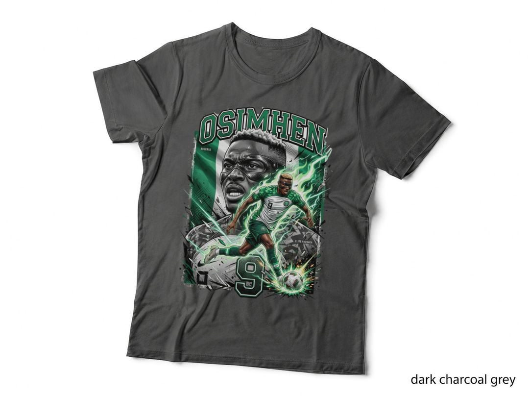 Nigeria - Osimhen T-Shirt, Soccer Legend Art, Football Fan Gift