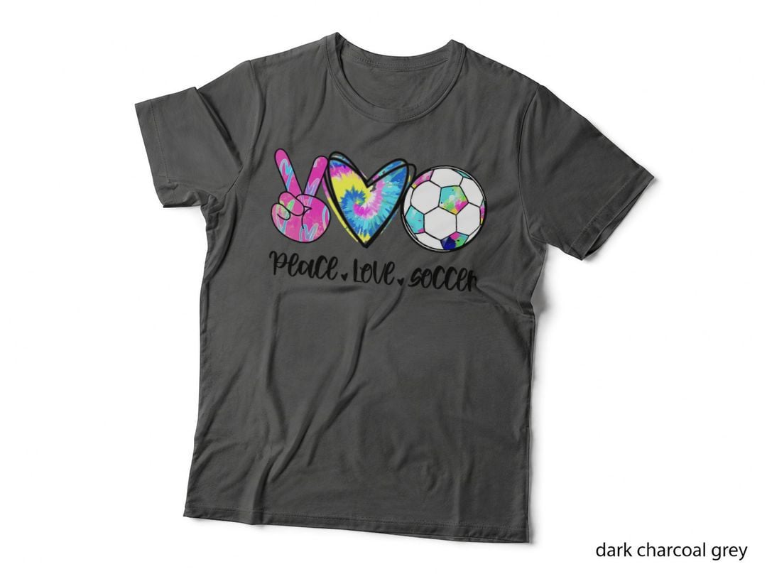 Peace Love Soccer Tie Dye Cute Soccer Lovers T-Shirt