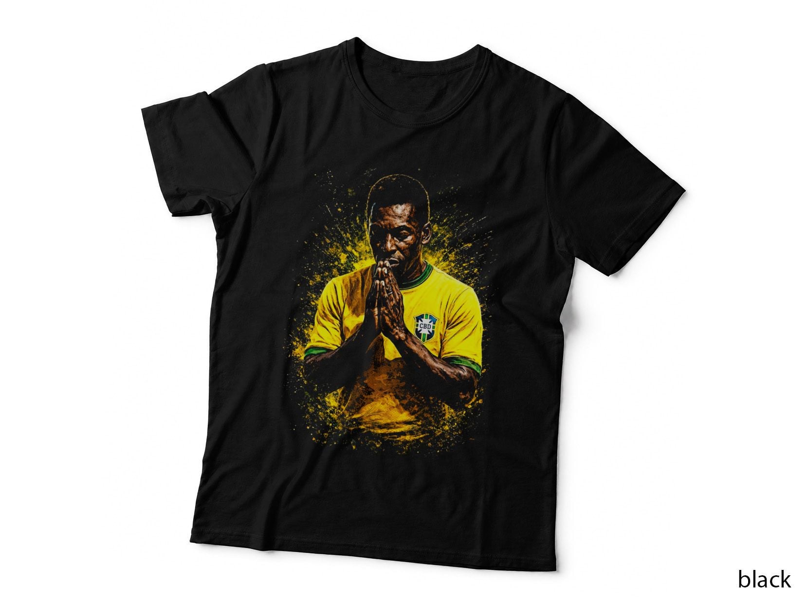 Pele Football Fan Tee, Brazil World Cup 2026, Selecao Canarinho Pride