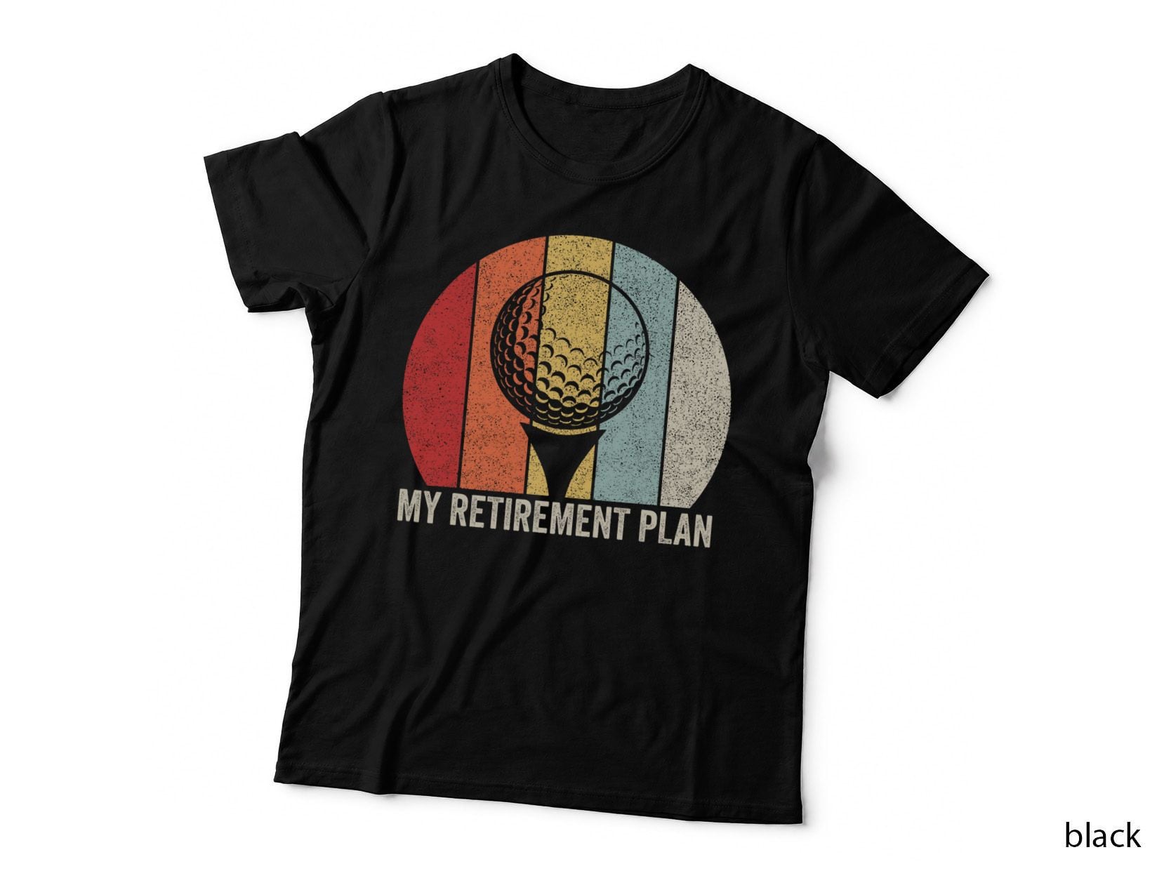 Retro My Retirement Plan Shirt for Golfer Gift Vintage Golf T-Shirt
