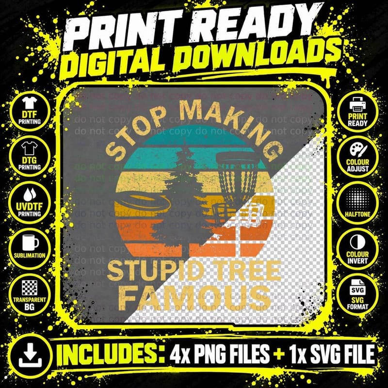 Retro Never Take Disc Golf Advice from Me Disc Golfing Png SVG Digital Bundle